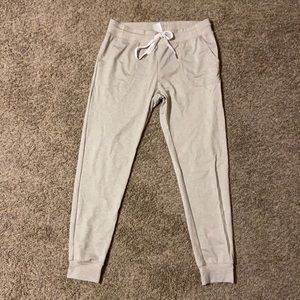 Oatmeal cozy joggers